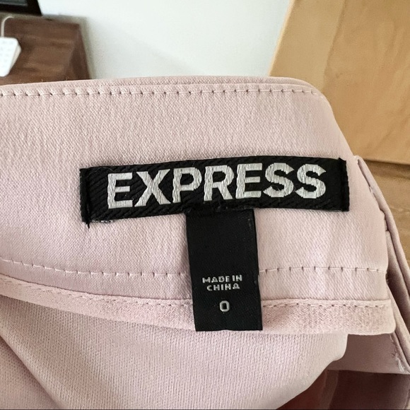 Express Pink chiffon fringe mini skirt - Picture 3 of 3